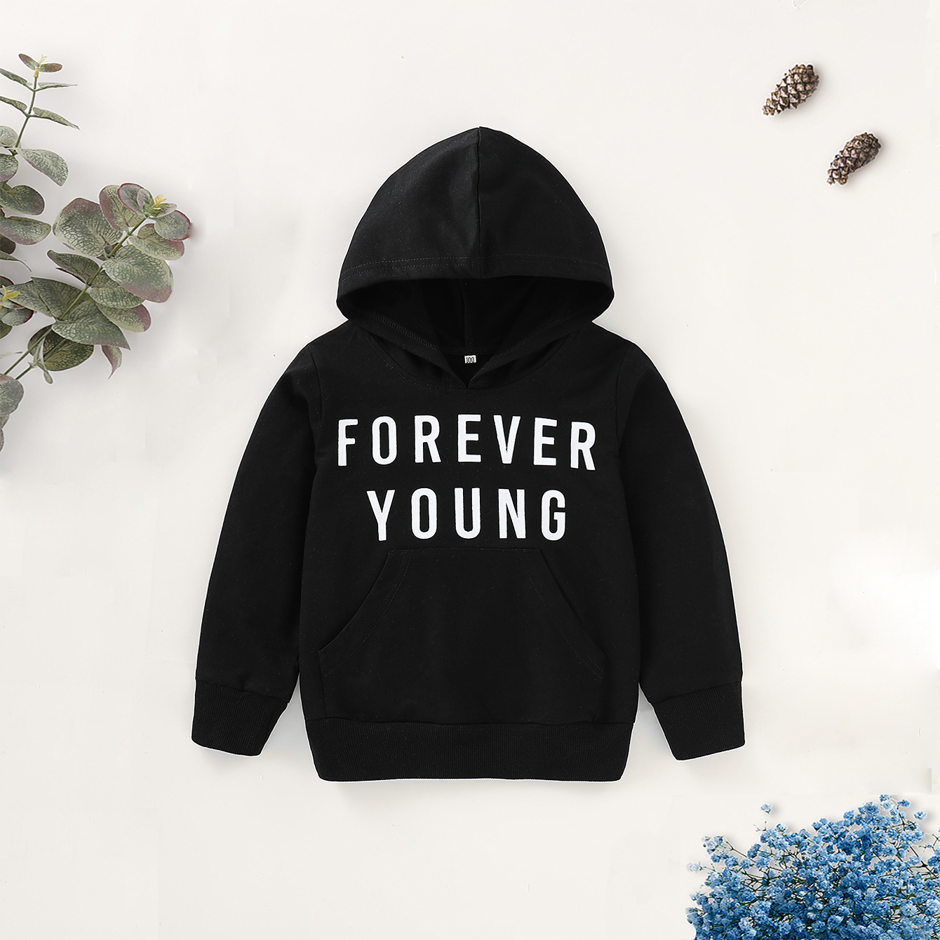 

Baby/ Toddler's Letter Print Hoodie