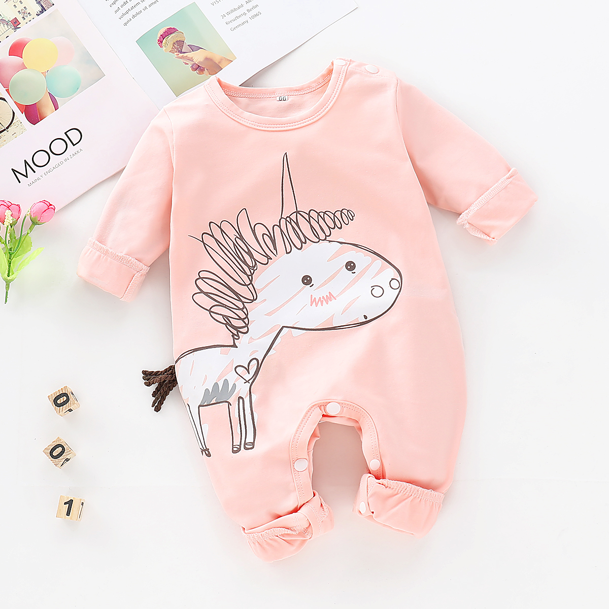 

Baby / Toddler Unicorn Print Bodysuit
