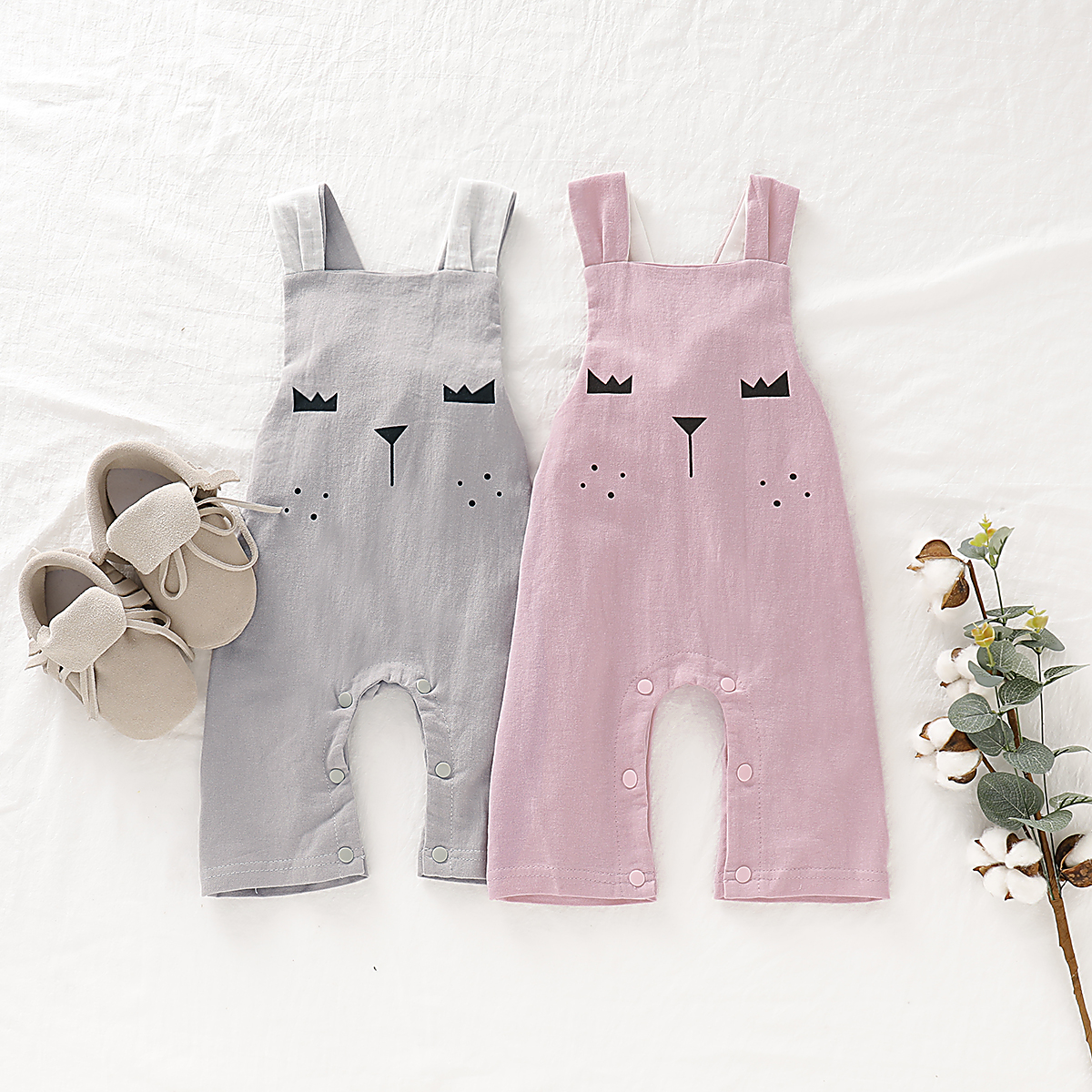 

Baby Easter Rabbit Sleeveless Jumpsuit