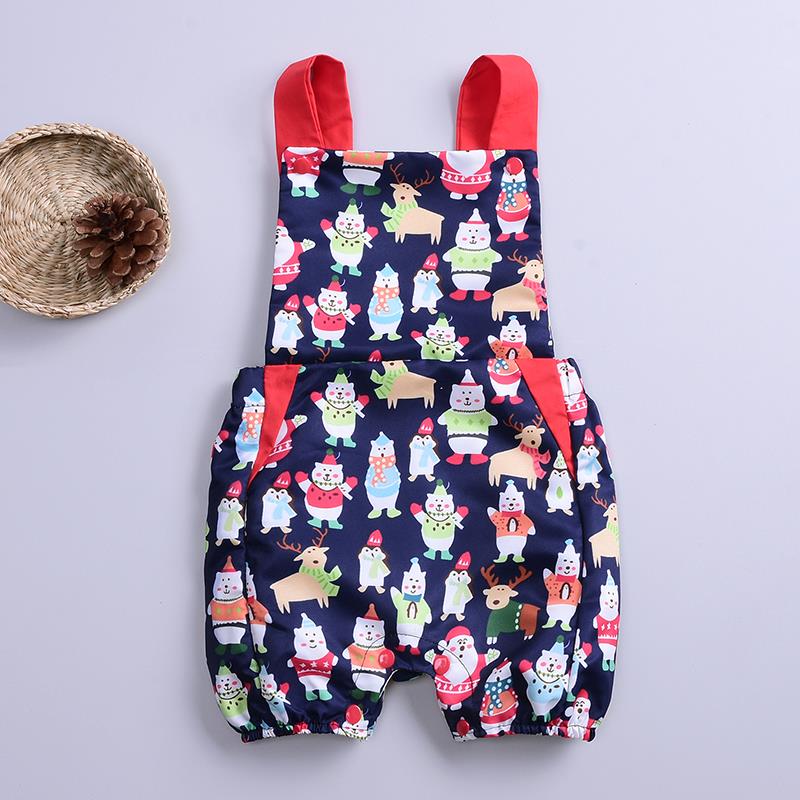 

Baby Christmas Bear Strappy Romper