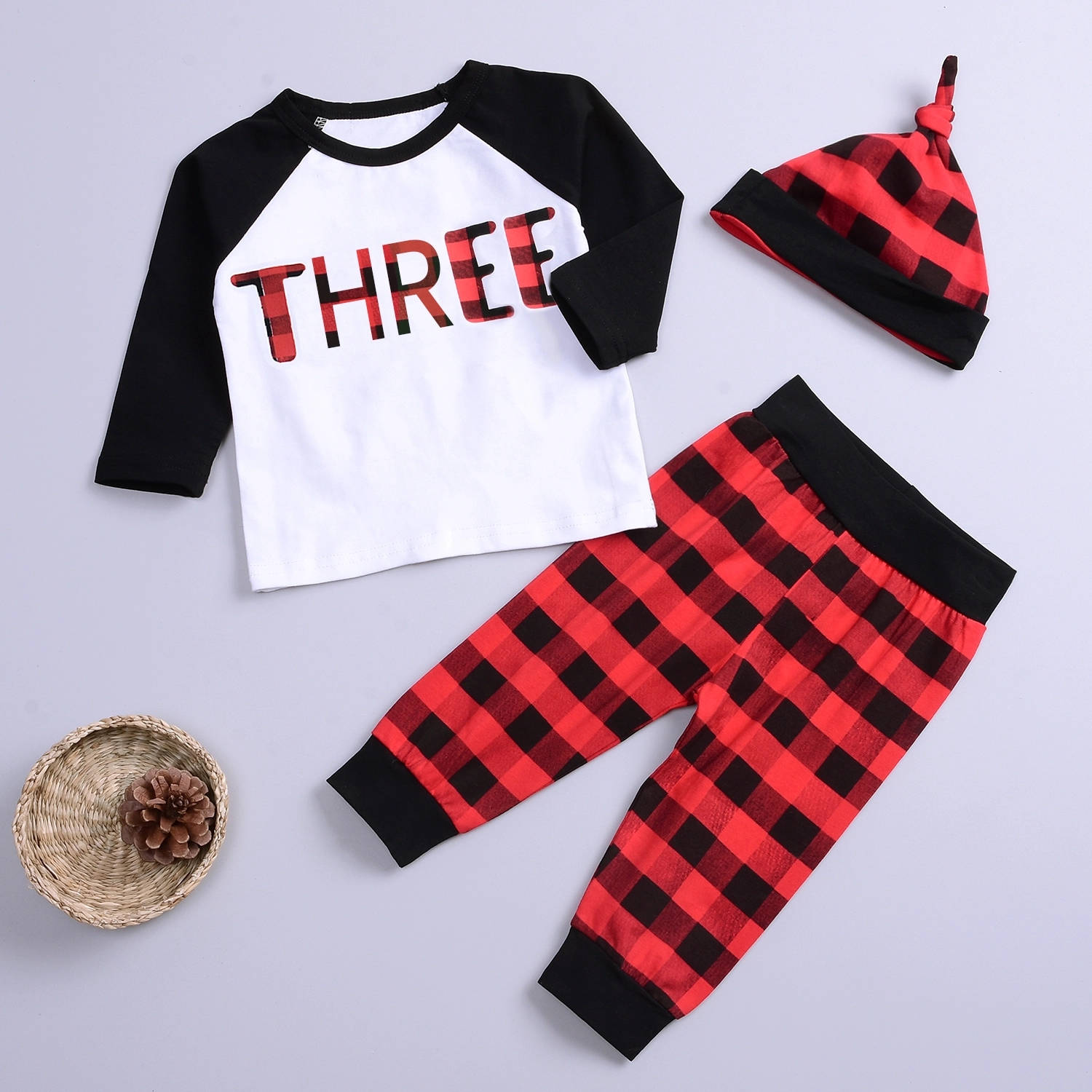 

Baby Unisex Plaid Baby's Sets