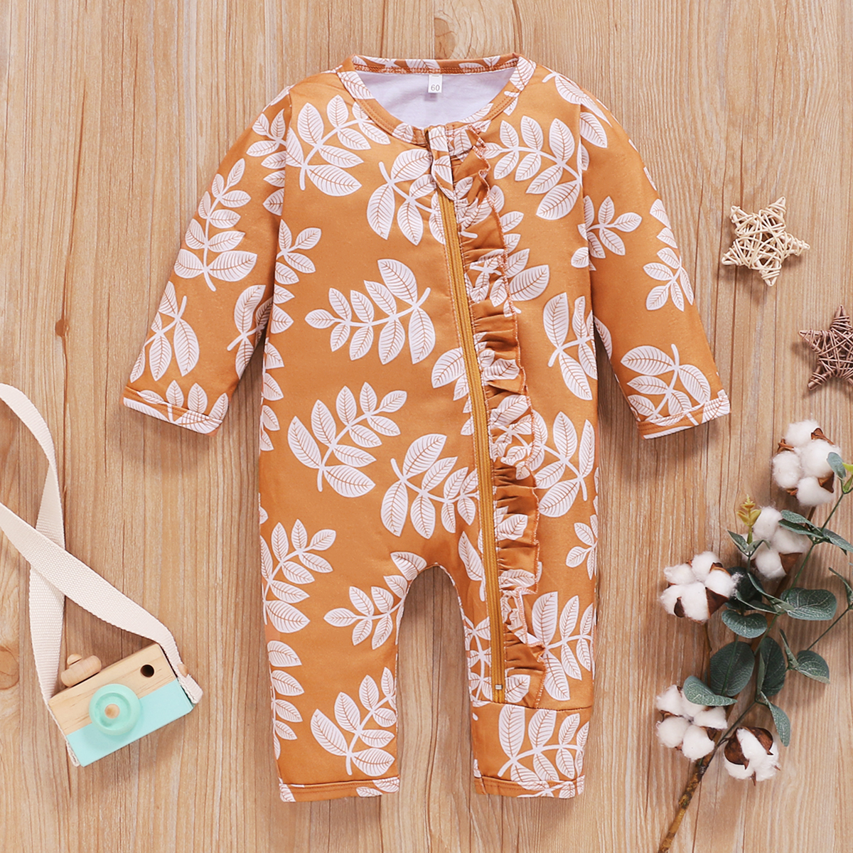 

Baby Leaf Ruffled Jumpsuit