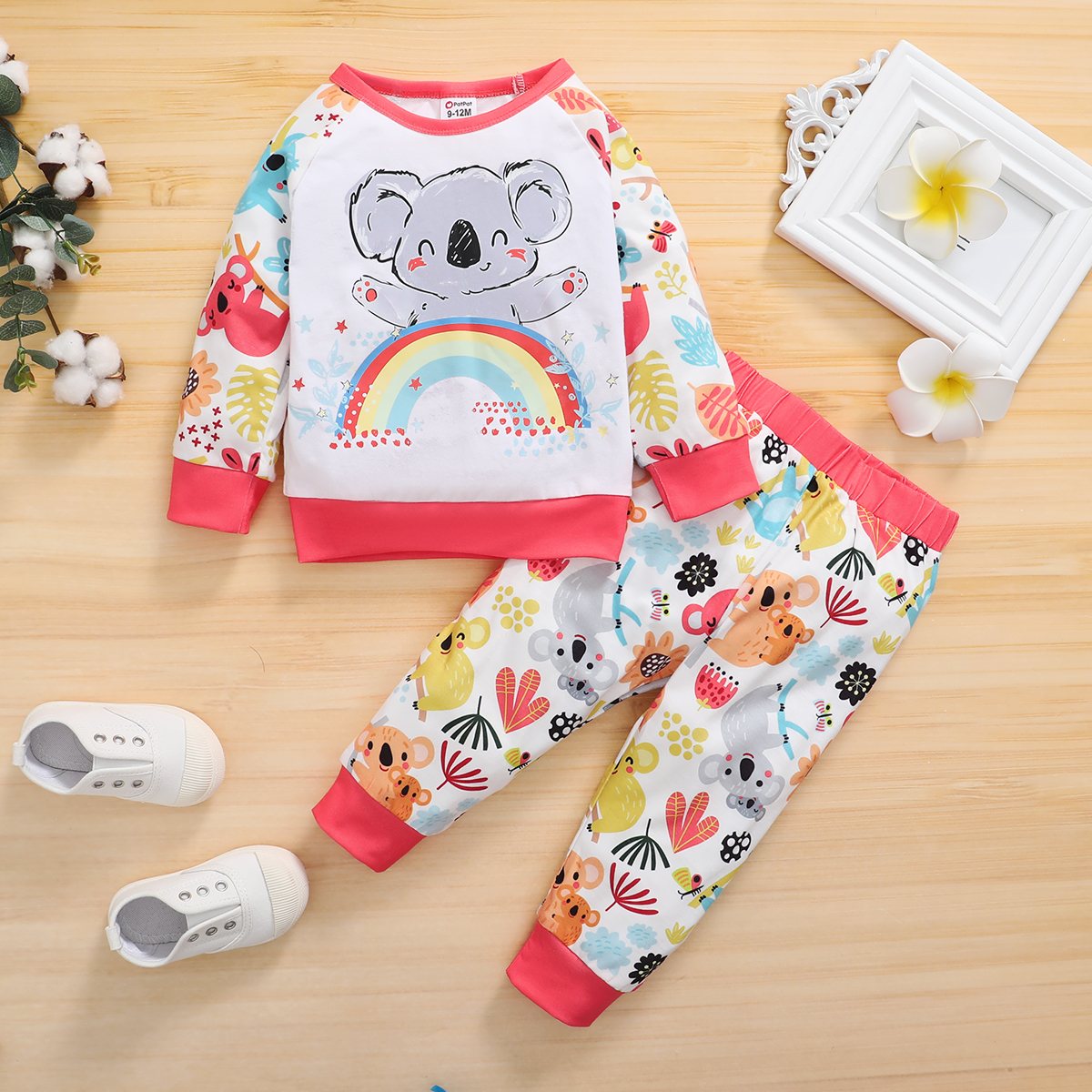 

2pcs Baby Unisex Sweet & Koala Baby's Sets Cotton Fashion Long Sleeve Infant Clothing Outfits