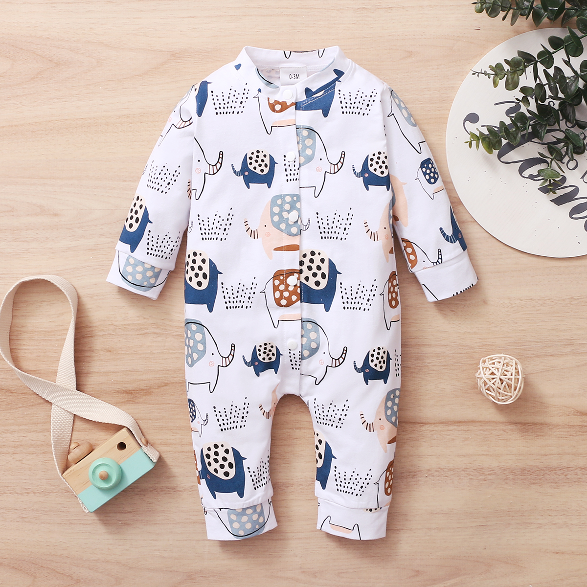

Baby Unisex casual Animal & Elephant Jumpsuits