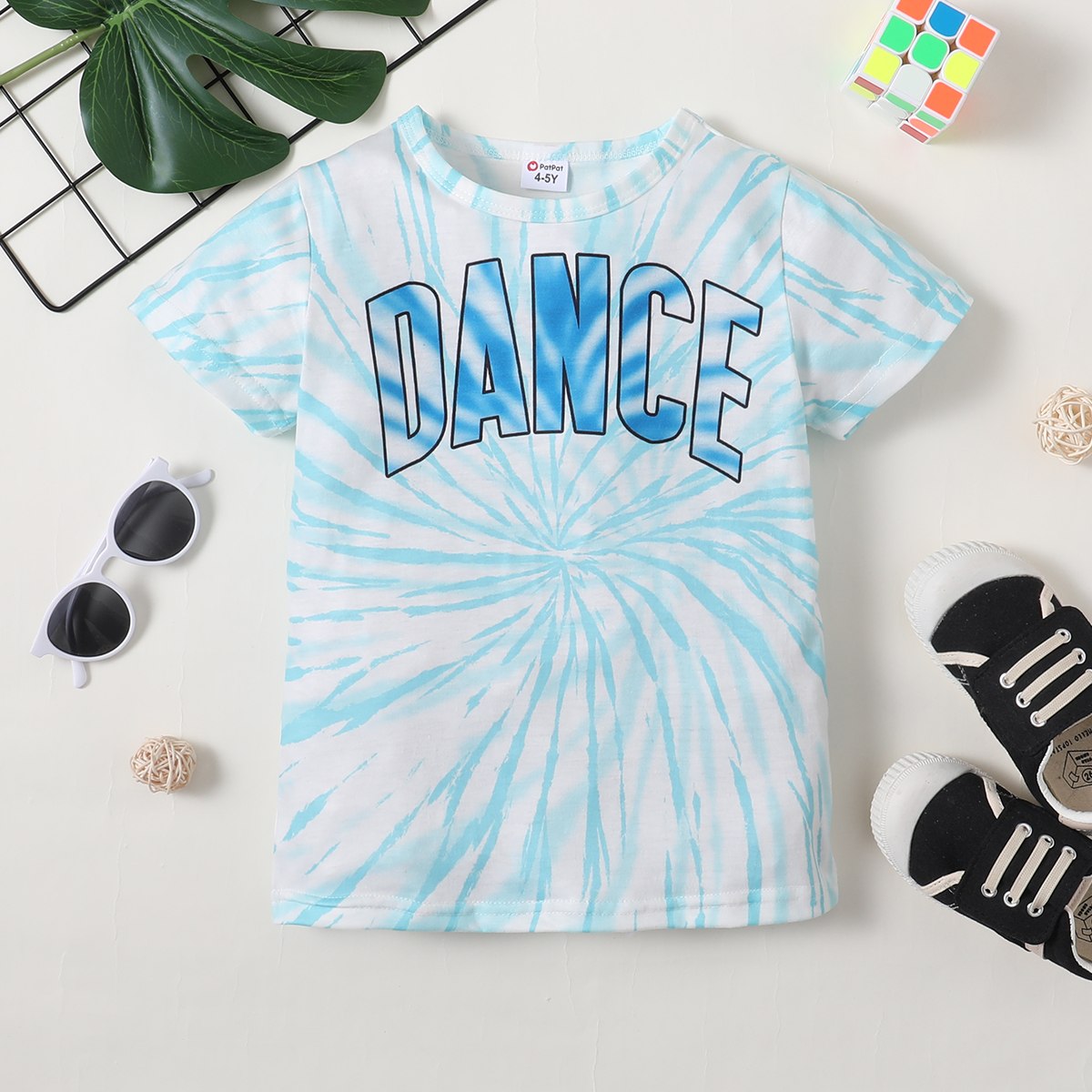 

'Dance' Gradient Print Short-sleeve Athletic Top for Toddlers / Kids