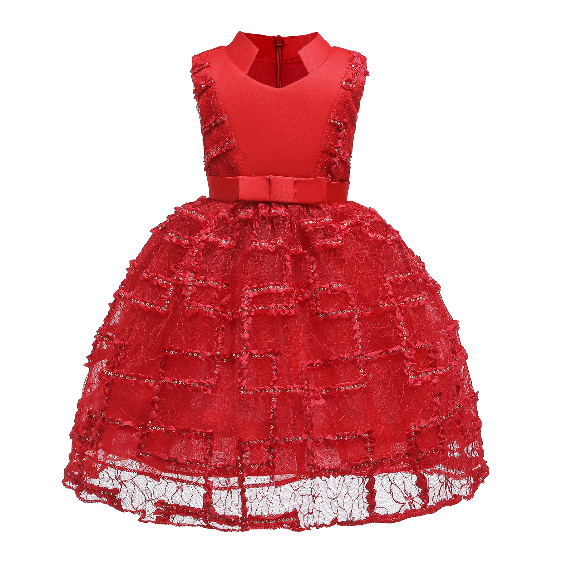 

Baby / Toddler Bowknot Lace Party Dress