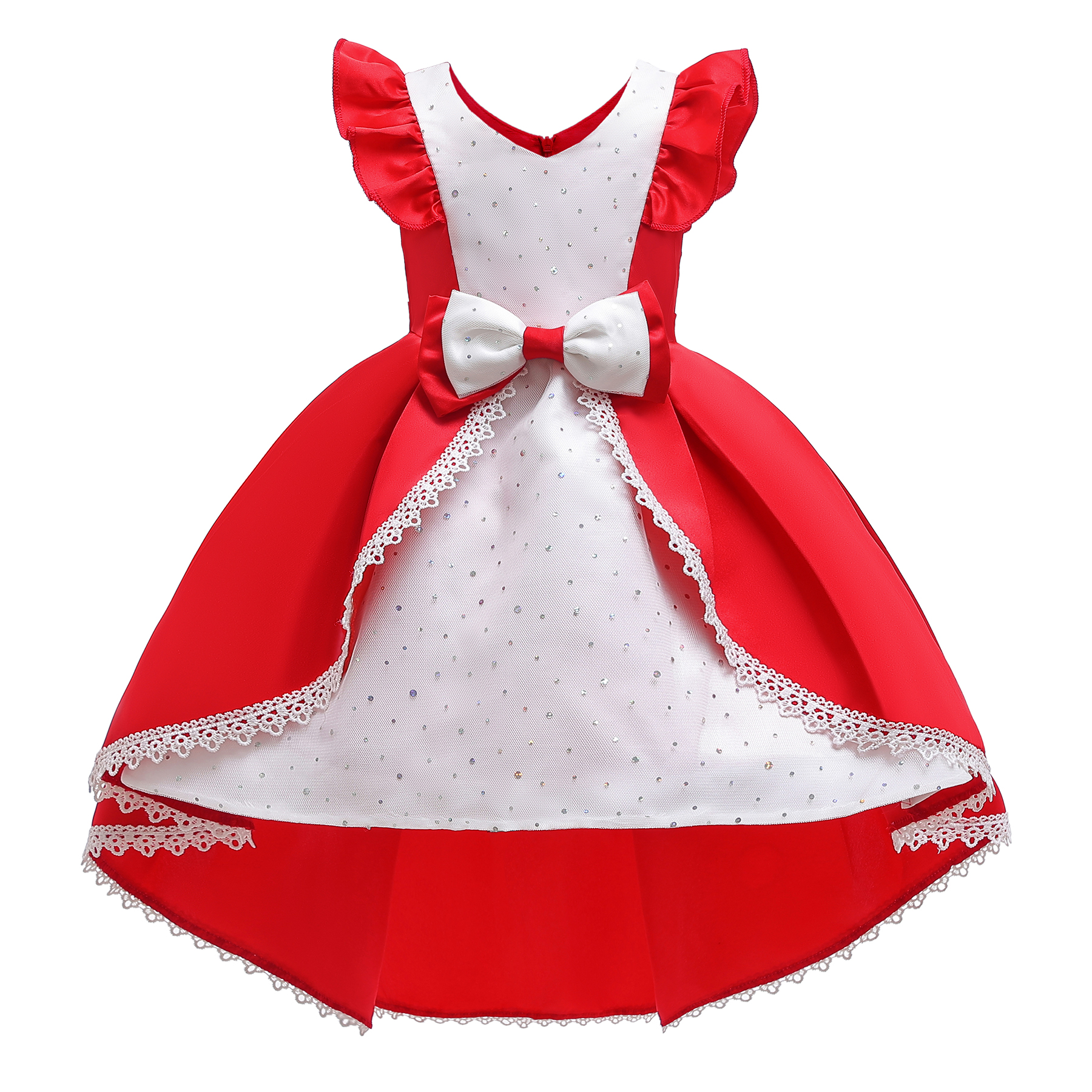 

Baby / Toddler Bowknot Splice Party Dress