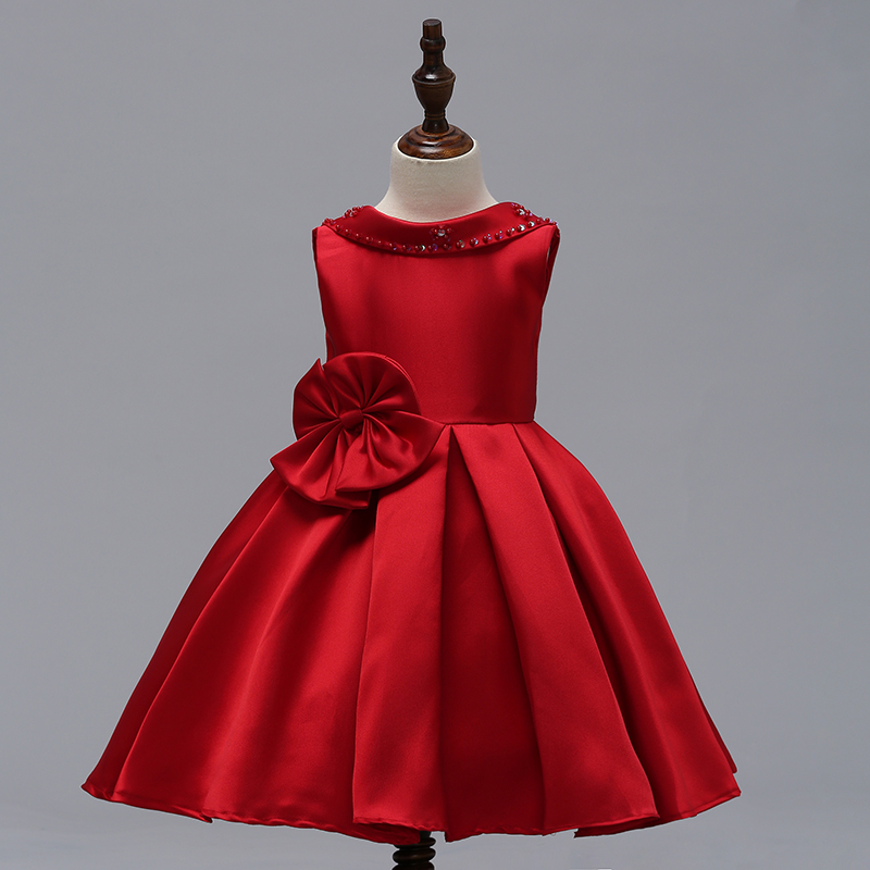 

Elegant Bow Detail Backless Dress for Girl