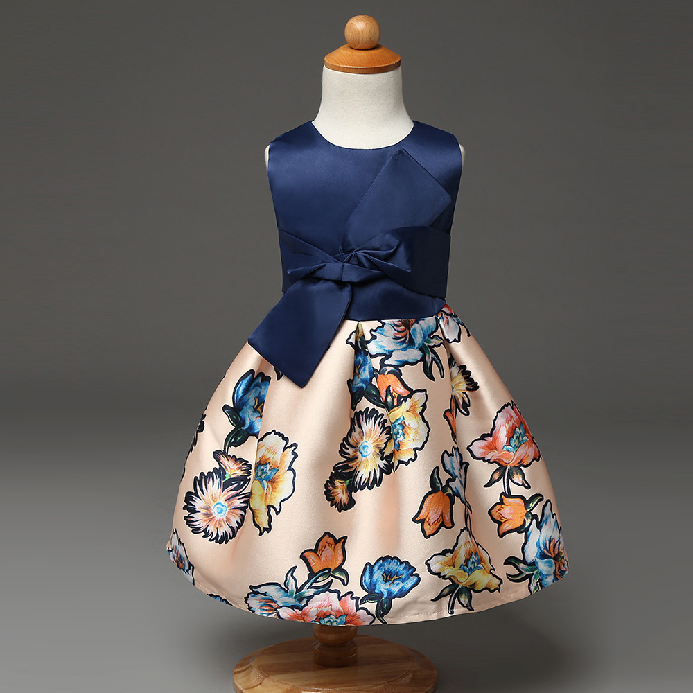 

Girl's Print Floral Party dress