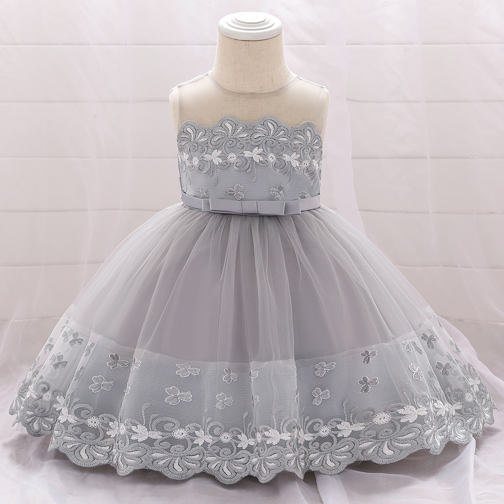 

Floral Decor Sleeveless Party Dress