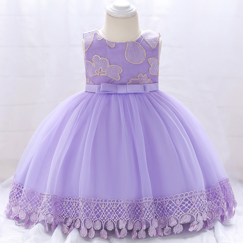 

Baby Girl Solid Party Dress