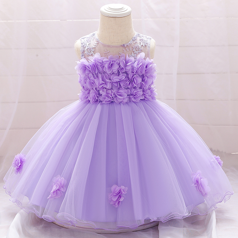 

Toddler Girl Floral Mesh Princess Party Dress