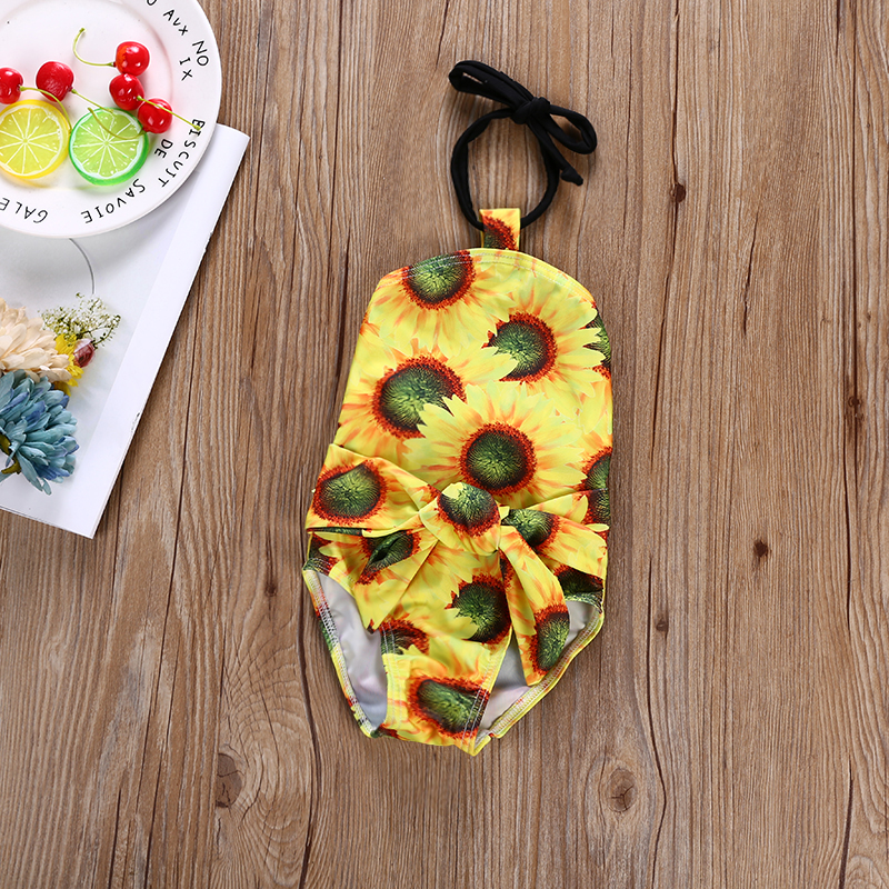 

Baby/ Toddler Girl's Sunflower Print Swimwear