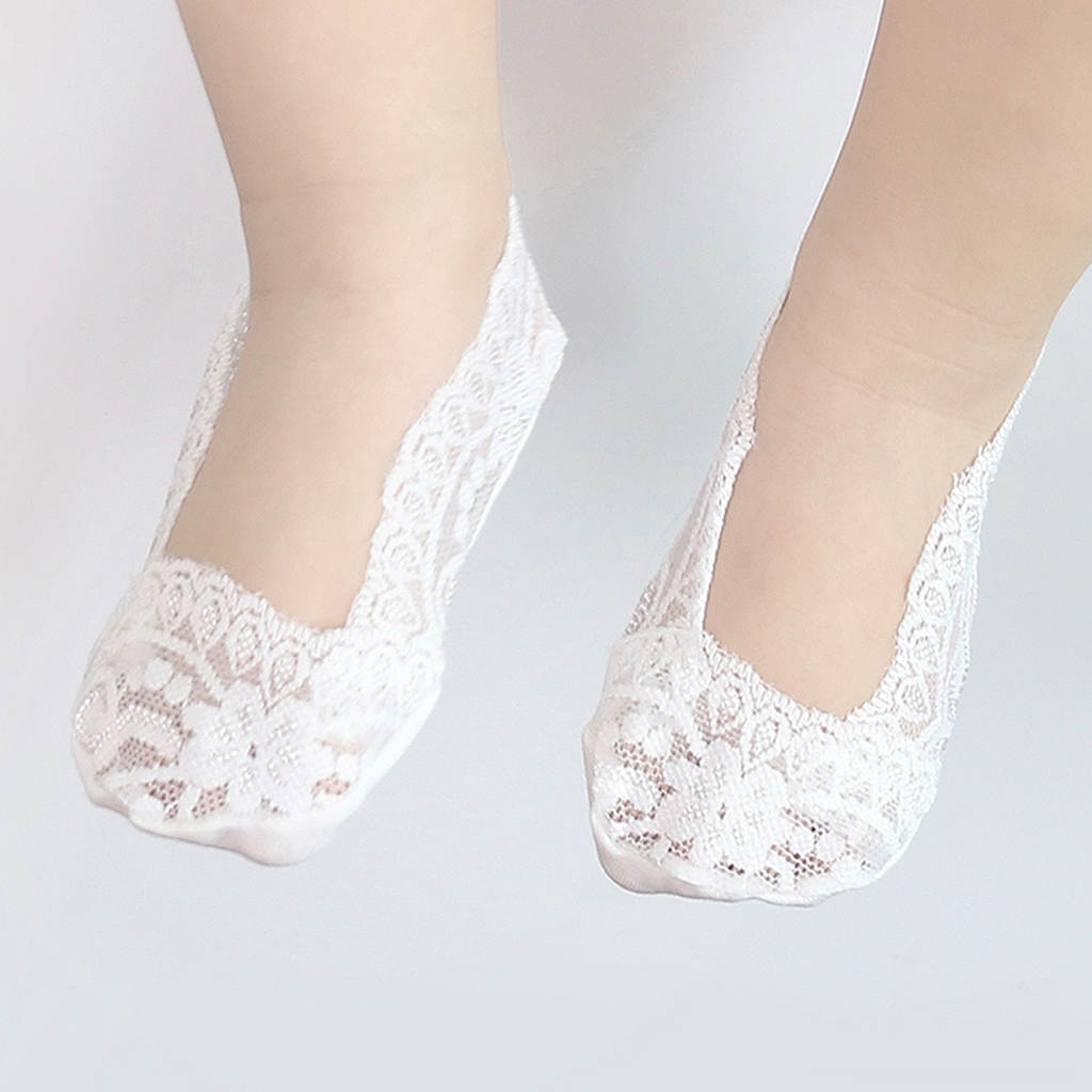 

2-piece Cute Solid Lace Design Socks
