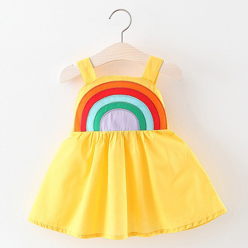 

Baby/Toddler Girl's Rainbow Strap Dress