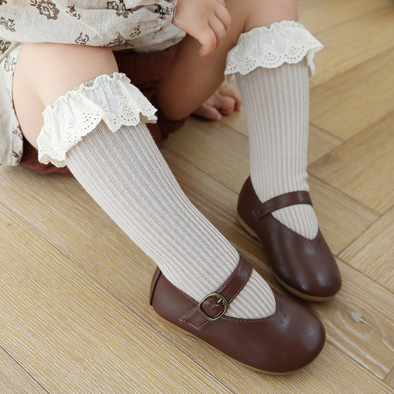 

Baby Solid Hollow Out Ruffled Socks