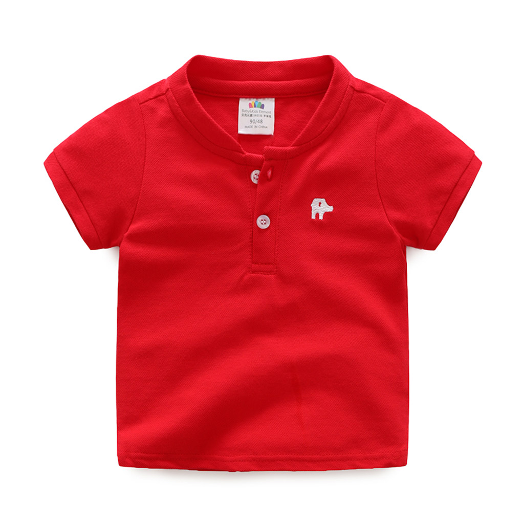 

Trendy Short-sleeve Solid Tee for Kid