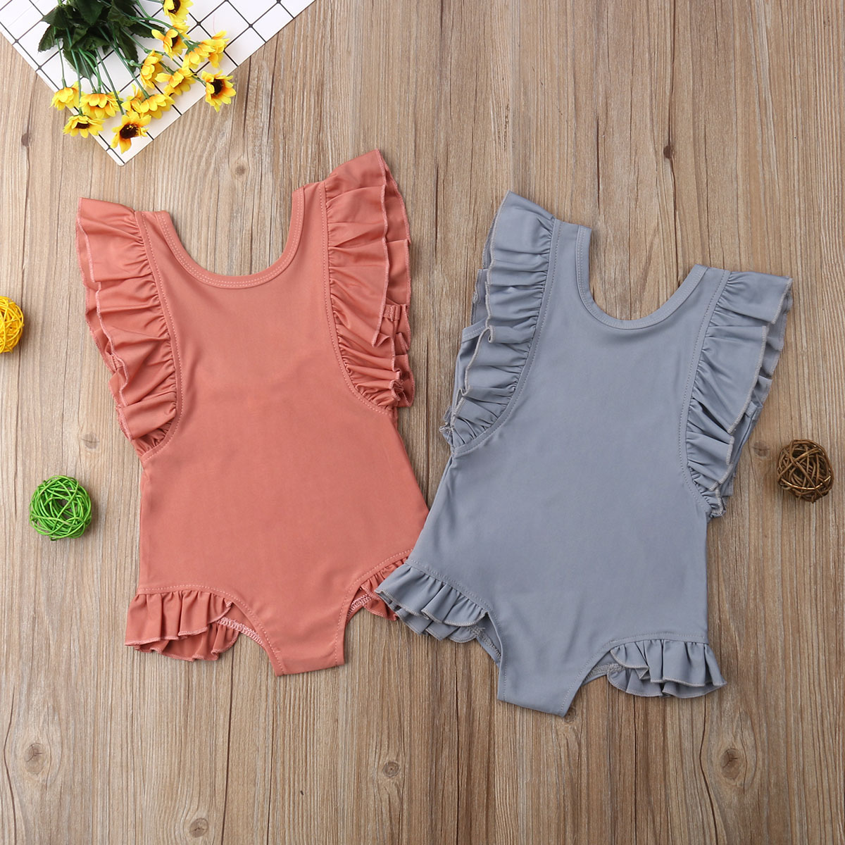 

Baby / Toddler Ruffled One Piece Swimwear