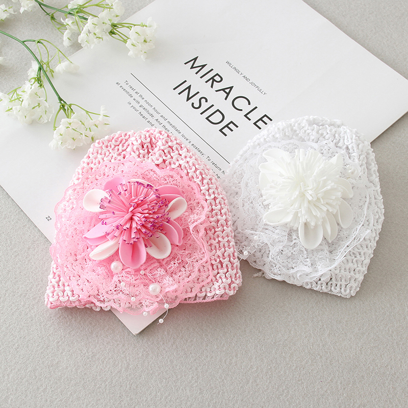 

Baby/ Toddler Girl's Lace Flower Decor Hat