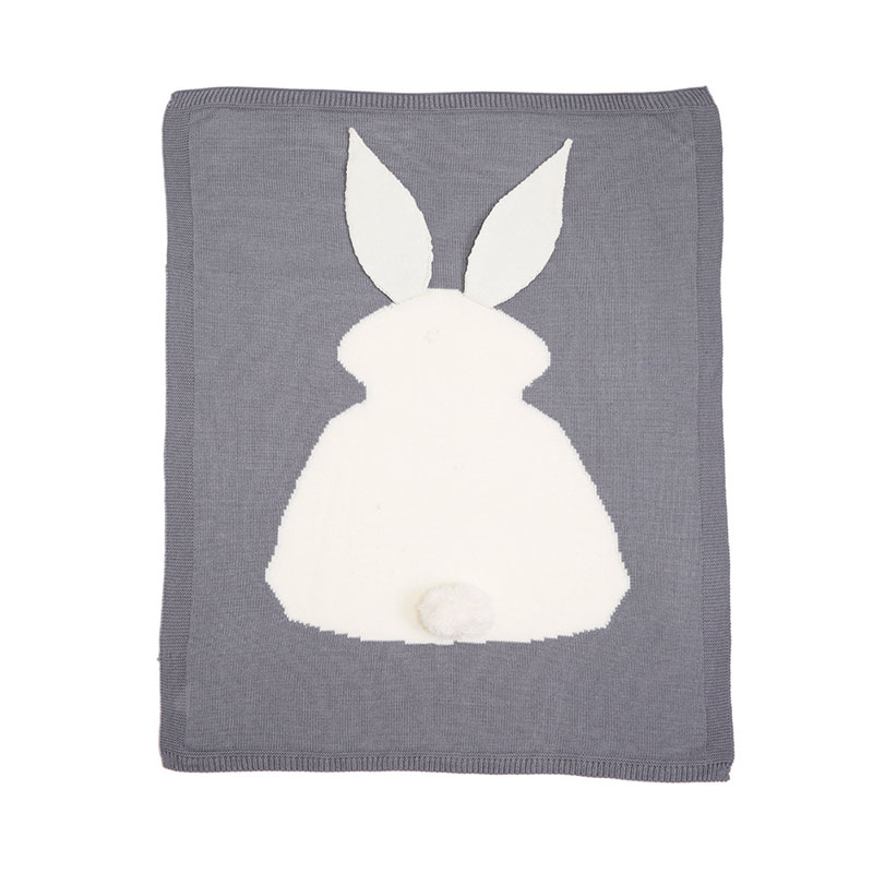 

Lovely Rabbit Print Cotton Blanket for Baby
