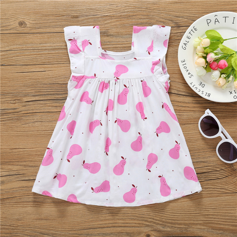 

Baby / Toddler Sweet Pear Allover Sleeveless Dress(No Glasses)