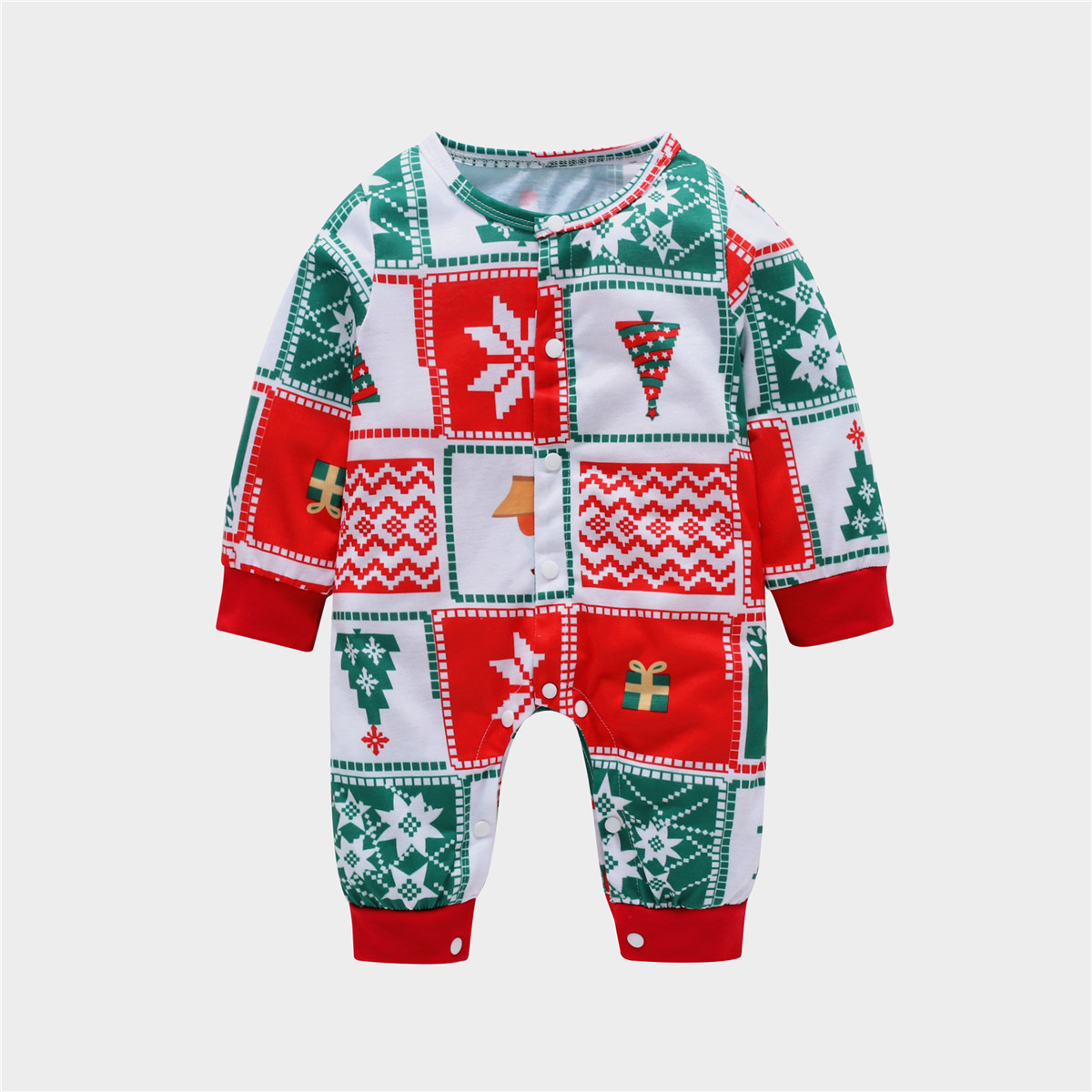 

Baby Boy / Girl Christmas Style Long-sleeve Jumpsuit