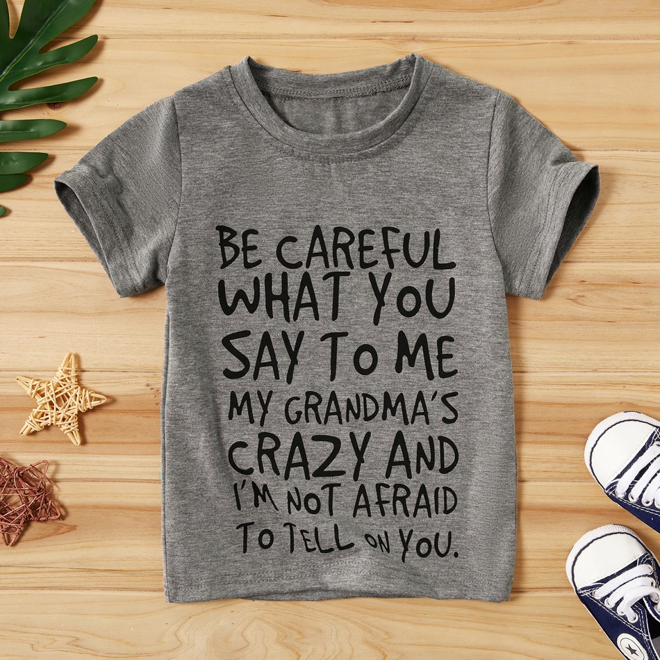 

Baby Boy Casual Letter Print Top