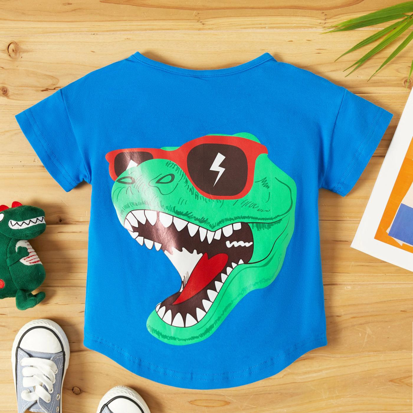 

Toddler Boy Dinosaur Print Tee