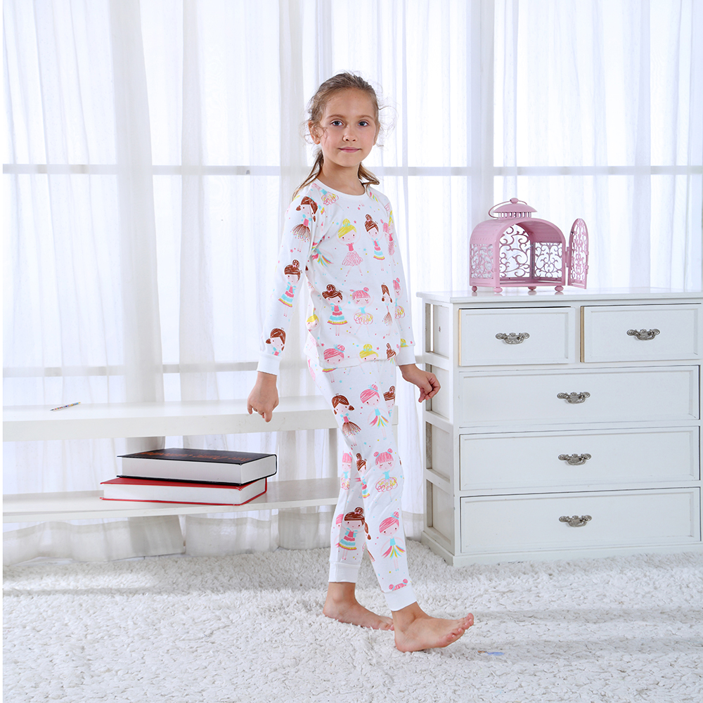 

Casual Pure Cotton Print Cartoon Top and Pants Set