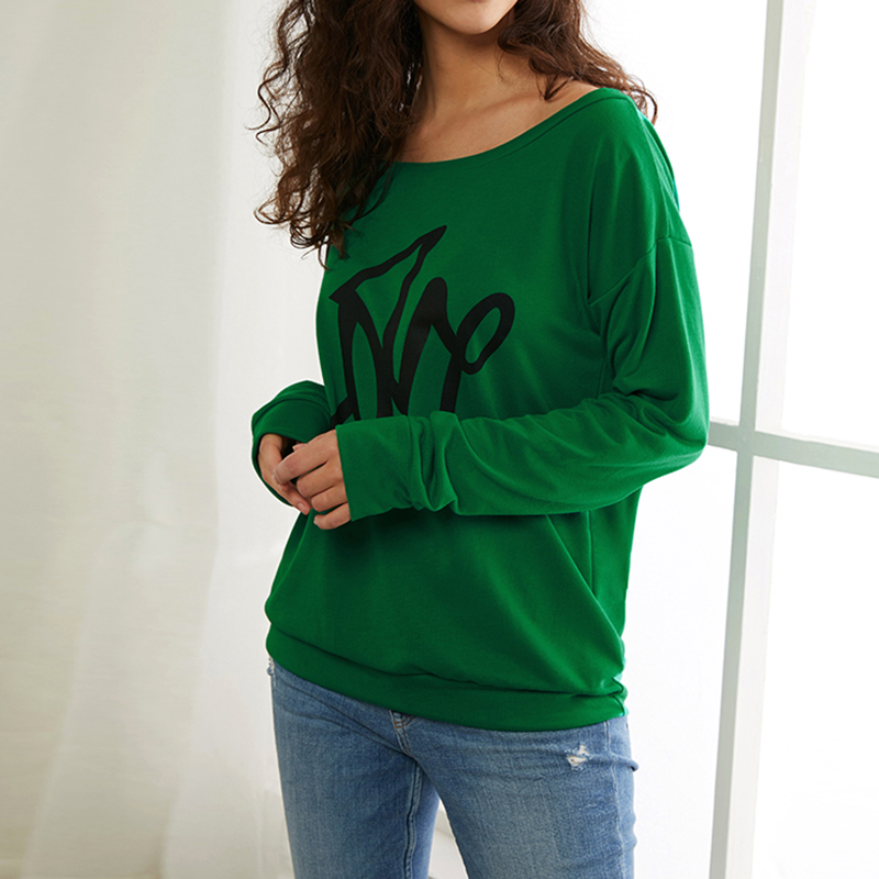 

Chic One Shoulder Long-sleeve Tee