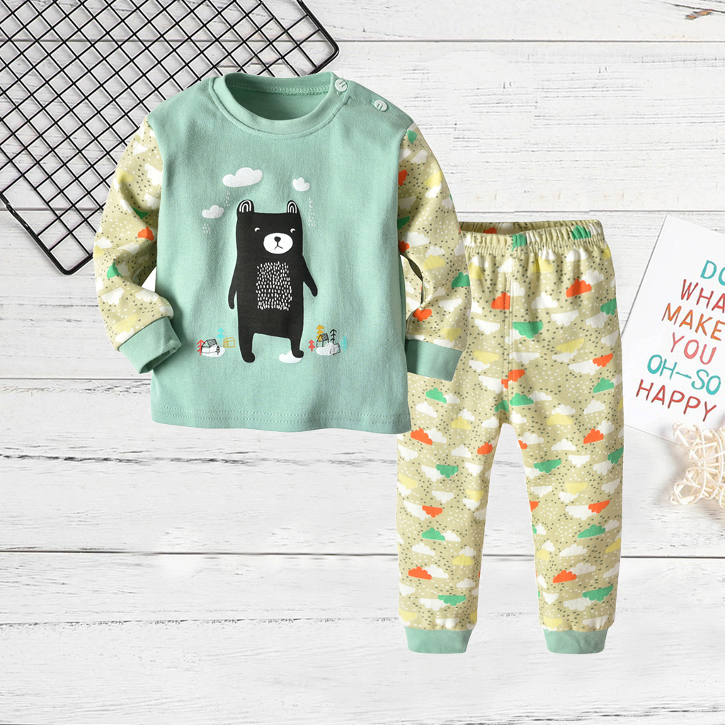 

Baby/ Toddler Boy's Bear Print Top and Pants