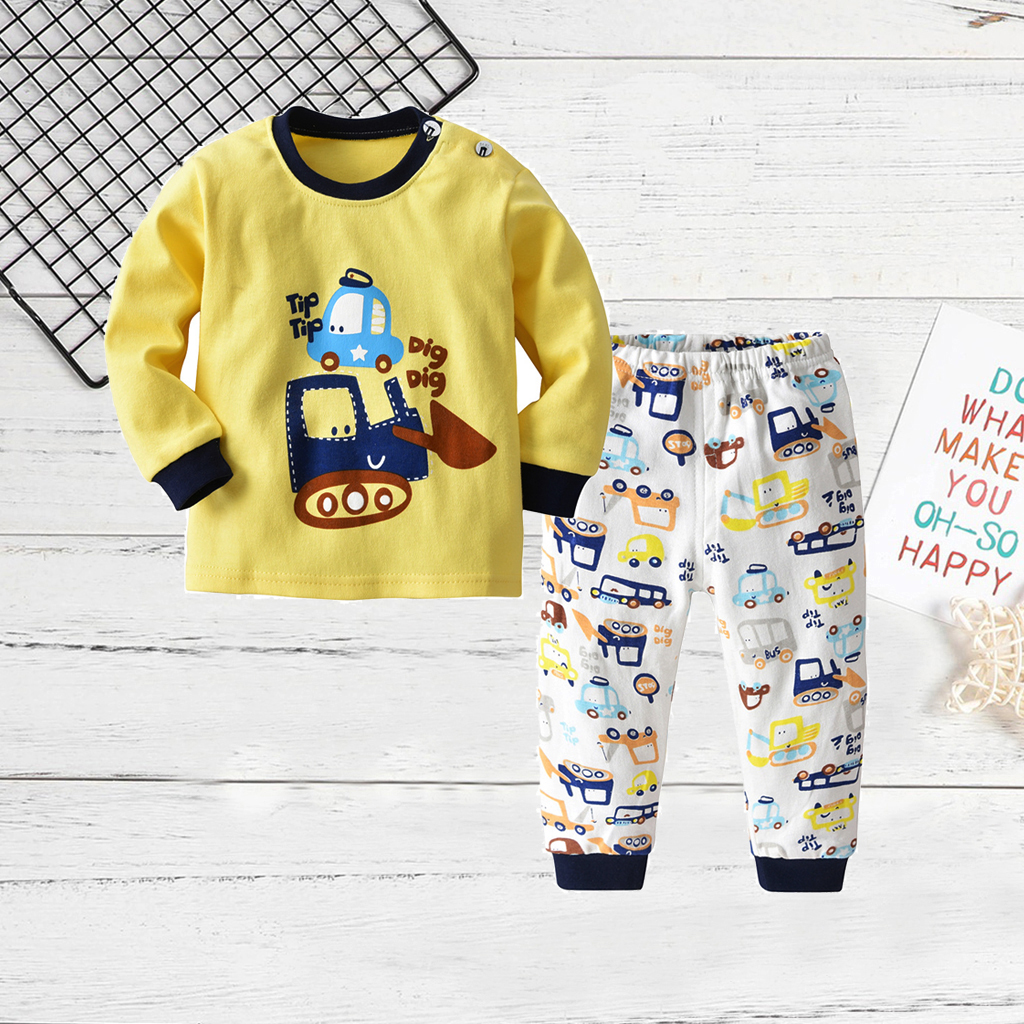 

Baby/ Toddler Boy's Car Print Top and Pants