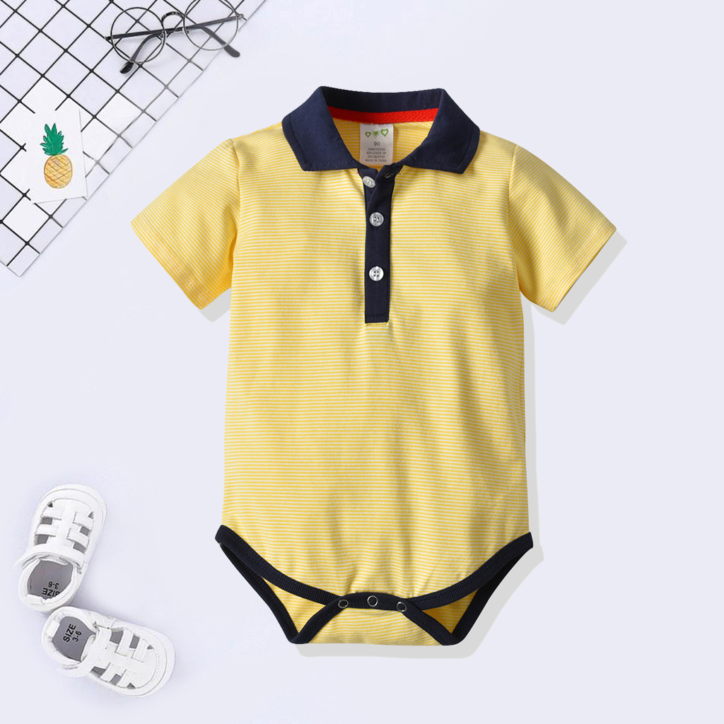 

Baby Boy Polo Collar Bodysuit