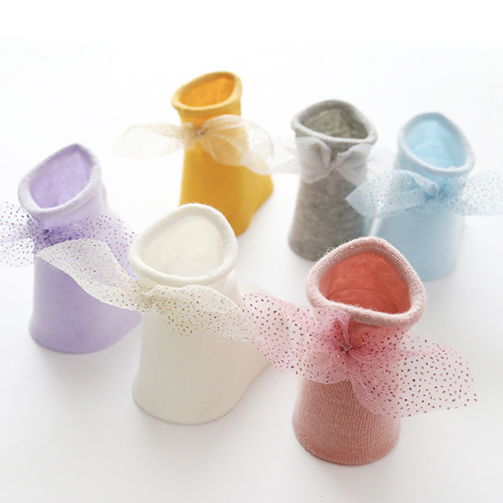 

Baby / Toddler Bow Decor Solid Socks