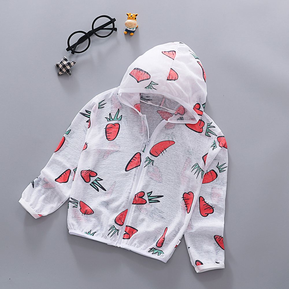 

Baby / Toddler Colorful Cartoon Pattern Print Skin Coat