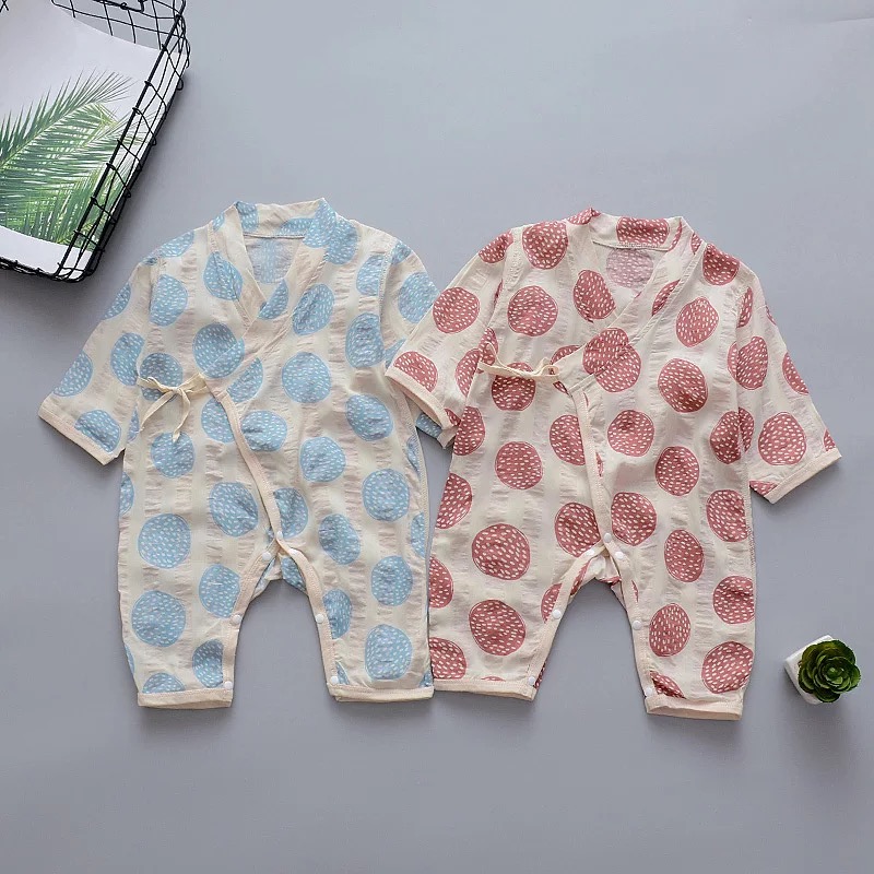 

Baby Strappy Design Dotted Pajamas