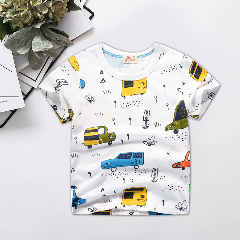 

Toddler / Kid Boy Little Car Allover Tee