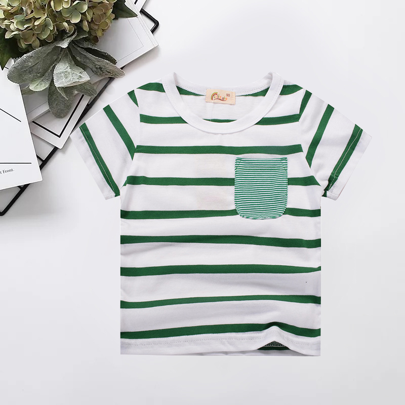 

Baby / Toddler Striped Pocket Design Tee