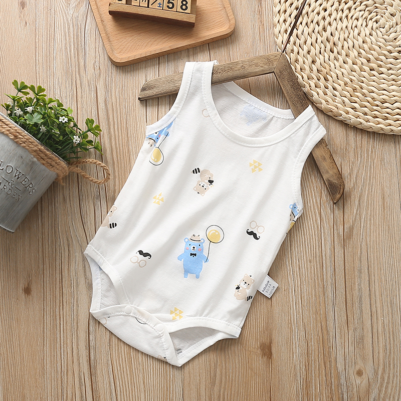 

Baby Bear Print Pajamas Bodysuit