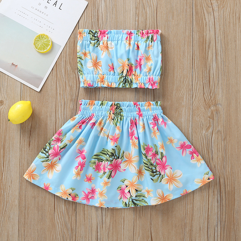 

Baby / Toddler Pretty Floral Print Top and Skirt Set