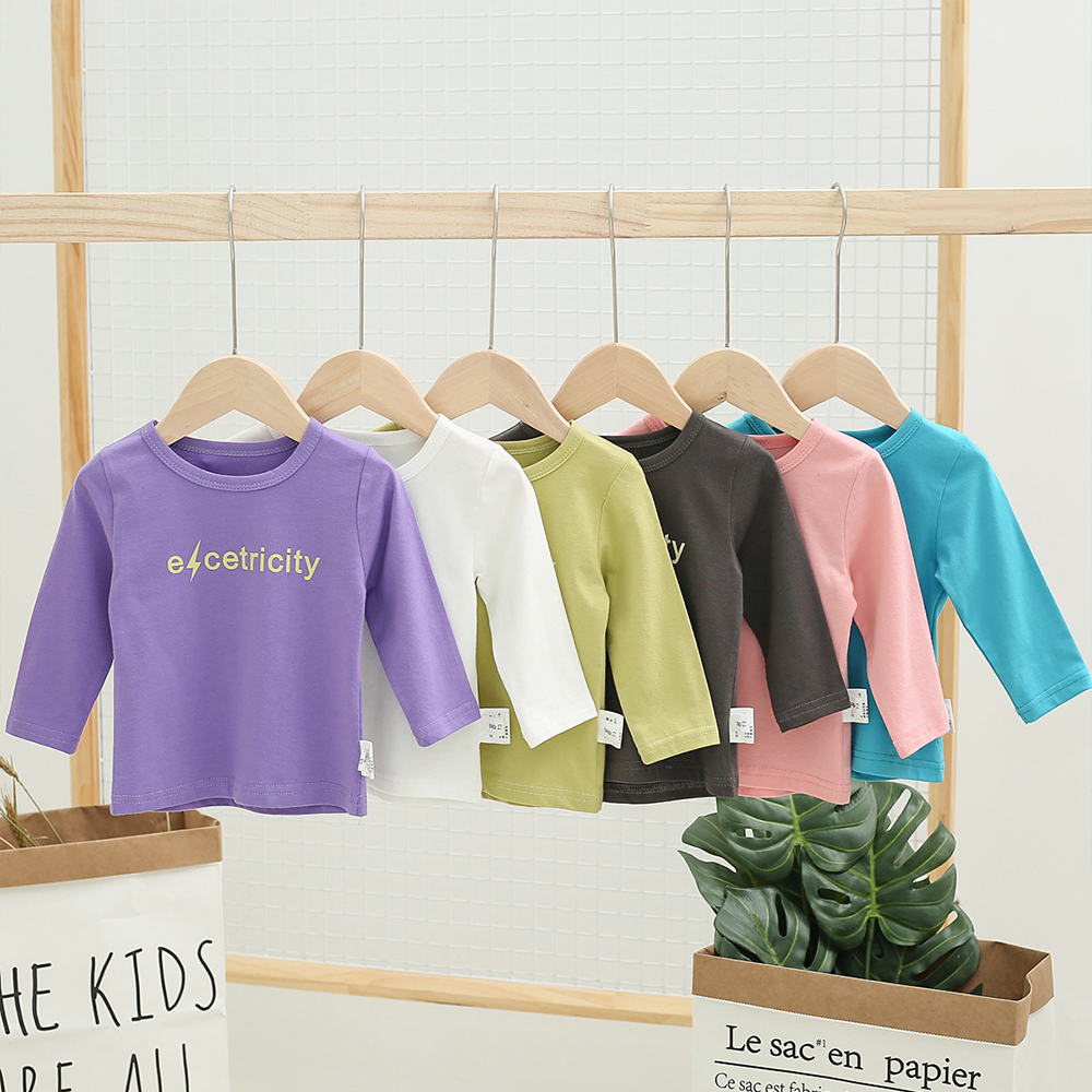 

Baby / Toddler ELCETRICITY Print Solid Long-sleeve Tee