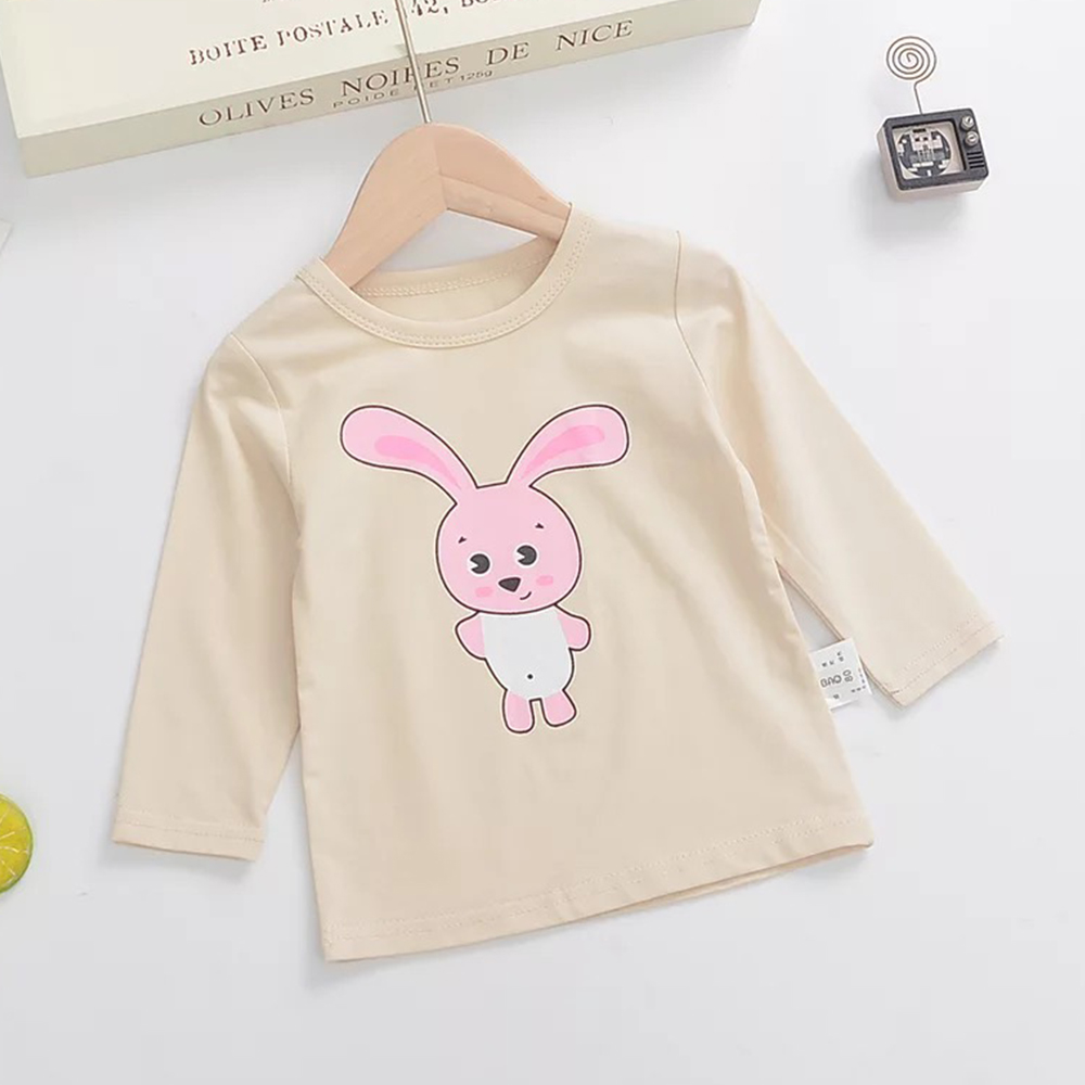 

Baby / Toddler Lovely Rabbit Print Long-sleeve Tee