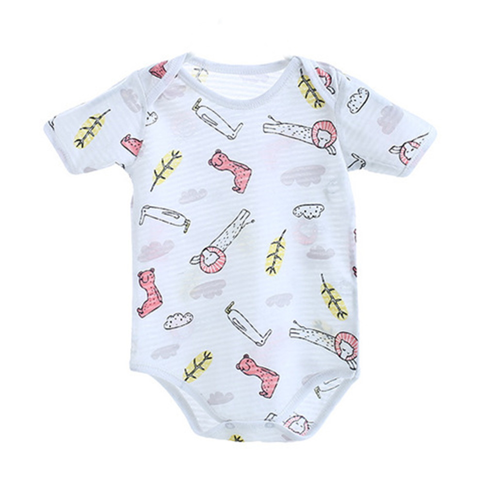 

Baby Animal Allover Short-sleeve Pajamas