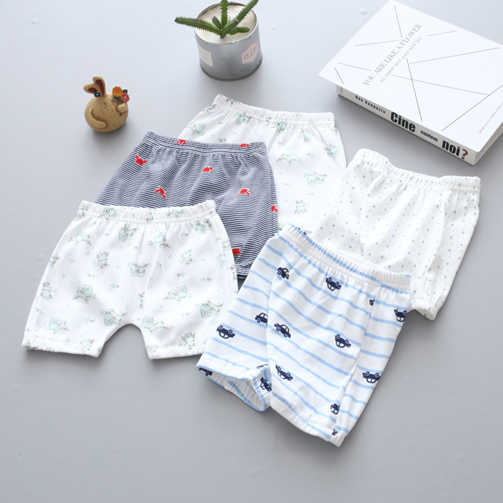 

Baby / Toddler Causal Car Print Striped Shorts