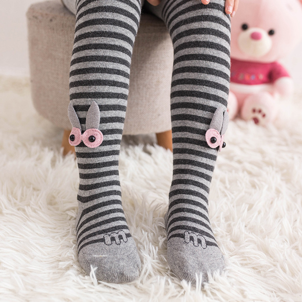 

Baby / Toddler Girl Striped 3D Cartoon Eye Pantyhose