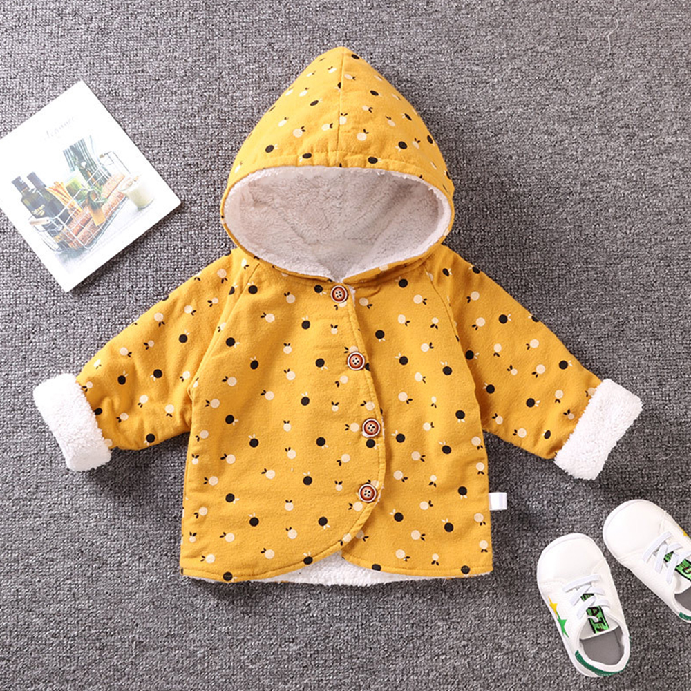 

Baby / Toddler Stylish Flower Print Long-sleeve Hoodie Coat (No shoes)