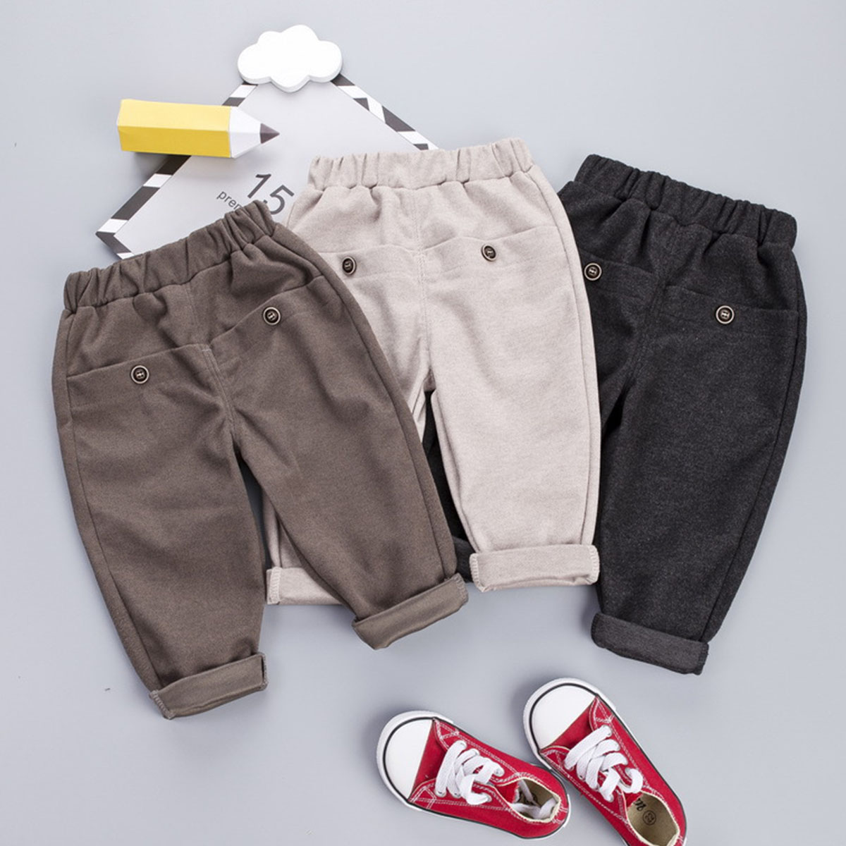 

Baby / Toddler Casual Solid Trouser (No shoes)