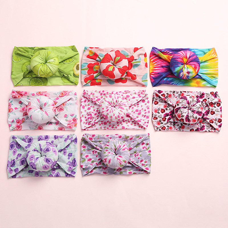 

Baby Floral Print Knot Headband