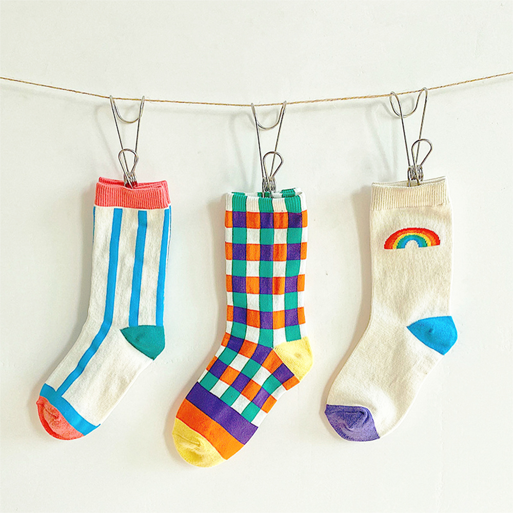 

Baby / Toddler Colorblock Middle Socks