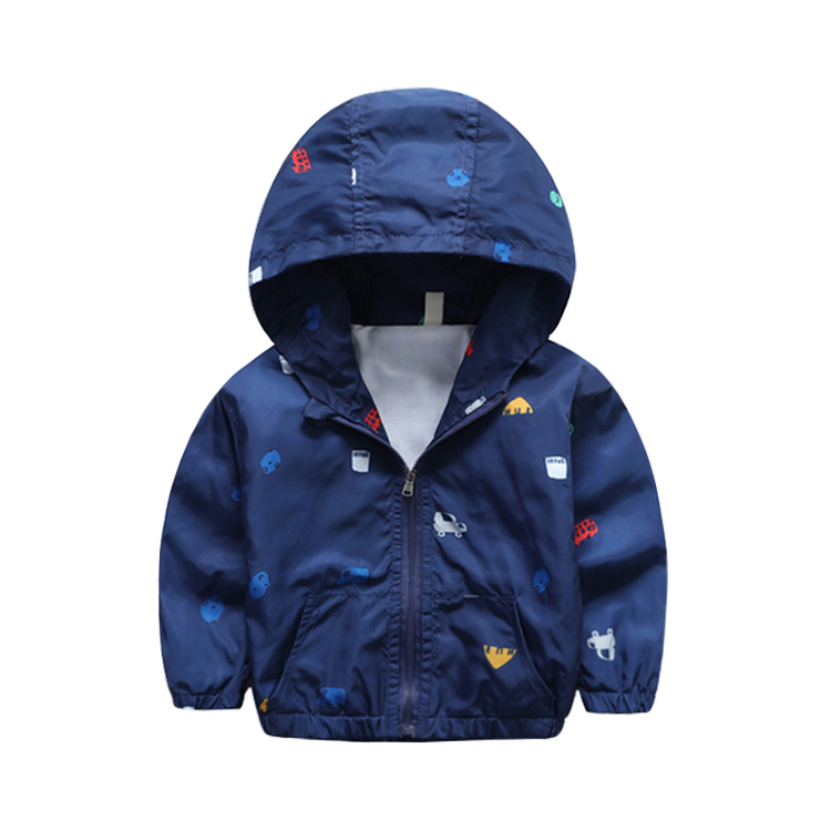 

Comfy Car Print Hooded Jacket for Toddler Boy and Boy